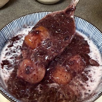 Joy - 紫米椰奶 十芋圓和地瓜圓 Forbidden rice pudding - Taiwanese Near Me - Los Angeles, California