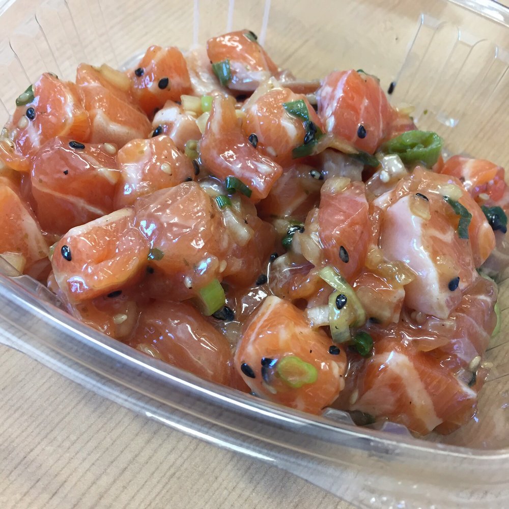 Fish King - Salmon poke, about $16 per lb - Seafood Markets Near Me - Glendale, California Fish King - Salmon poke, about $16 per lb - Seafood Markets Near Me - Glendale, California