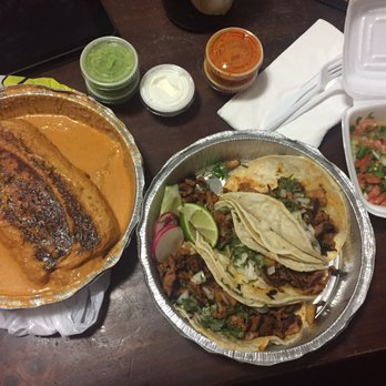 Iztaccihuatl - Chimichanga (HUGE) and tacos al pastor - Mexican Near Me - Philadelphia, Pennsylvania Iztaccihuatl - Chimichanga (HUGE) and tacos al pastor - Mexican Near Me - Philadelphia, Pennsylvania