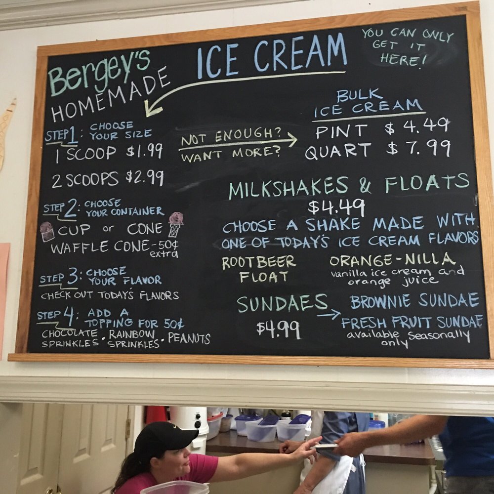 Bergey's Breadbasket - Ice cream menu - Bakeries Near Me - Chesapeake, Virginia Bergey's Breadbasket - Ice cream menu - Bakeries Near Me - Chesapeake, Virginia