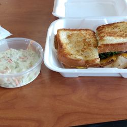 Yoke's Fresh Market - Turkey Club Saturday special and slaw.
