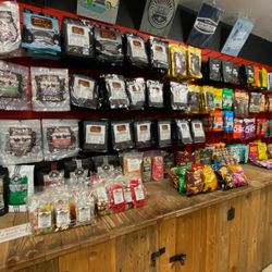 Lots of jerky and snacks