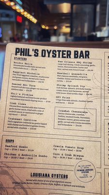 Menu photo 3 Phil's Oyster Bar & Seafood Baton Rouge, LA