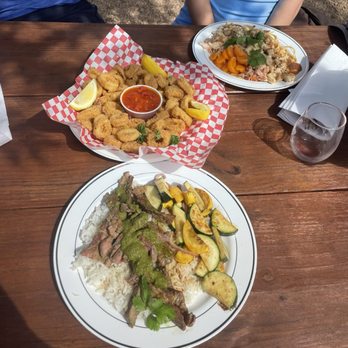 The Driftwood Bistro - Chimichurri Stake, Fried Calamari, and Thai Noodles - Seafood Near Me - Driftwood, Texas