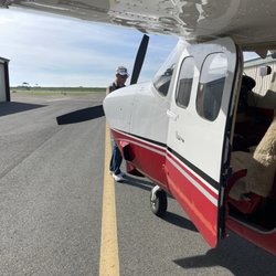Visalia Airport - Getting ready to take off. Nice to have a pilot in the family