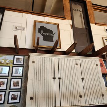 Paradigm Coffee and Music - Vintage cupords and doors throughout - Music Venues Near Me - Sheboygan, Wisconsin