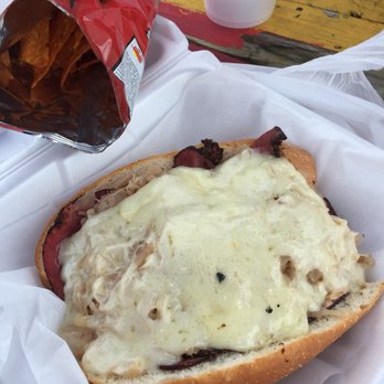Bowzers - Very yummy! I believe this is called the Super Reuby Jr. - Hot Dogs Near Me - Brice, Ohio