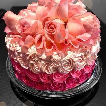 SWEET by Alfie - Ombré Dark chocolate Rose Cake - Desserts Near Me