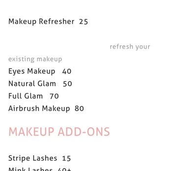 Emblush Beaute - Make up Menu - Nail Salons Near Me - Pasadena, California