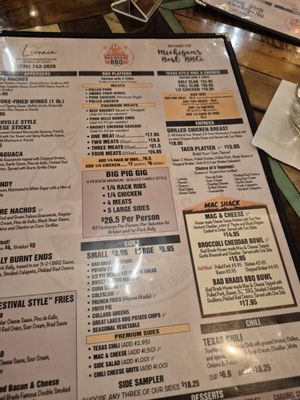 Menu photo 1 Bad Brads BBQ Livonia, MI Menu photo 1 Bad Brads BBQ Livonia, MI