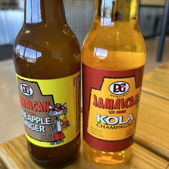 FH JerkGOD - 2 different types of Jamaican drinks Pineapple Ginger, and Kola~Cola - Caribbean Near Me - Bolingbrook, Illinois