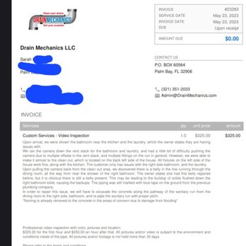 Pipe Surgeons - Proof! the other company found same issue wasn't fixed - Plumbing Near Me - Port St. Lucie, Florida Pipe Surgeons - Proof! the other company found same issue wasn't fixed - Plumbing Near Me - Port St. Lucie, Florida