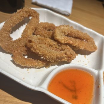 Machi Sushi - Calamari w sweet chilli sauce so crunchy! - Sushi Bars Near Me - Killeen, Texas Machi Sushi - Calamari w sweet chilli sauce so crunchy! - Sushi Bars Near Me - Killeen, Texas
