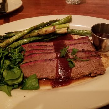 Weber Grill Restaurant - Beef brisket, asparagus, sauted spinach, all fabulous. - Barbeque Near Me - Lombard, Illinois Weber Grill Restaurant - Beef brisket, asparagus, sauted spinach, all fabulous. - Barbeque Near Me - Lombard, Illinois