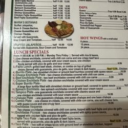 Menu page 1