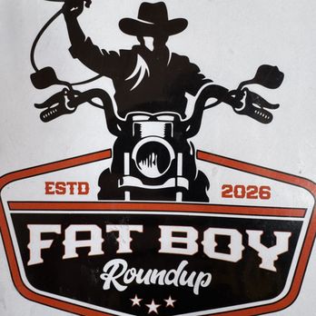 Fat Boy Roundup - Restaurant Logo - Burgers Near Me - Round Mountain, Texas Fat Boy Roundup - Restaurant Logo - Burgers Near Me - Round Mountain, Texas