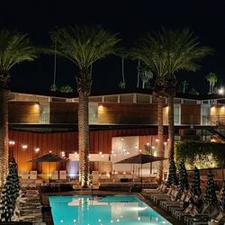 ARRIVE Palm Springs - The pool at night