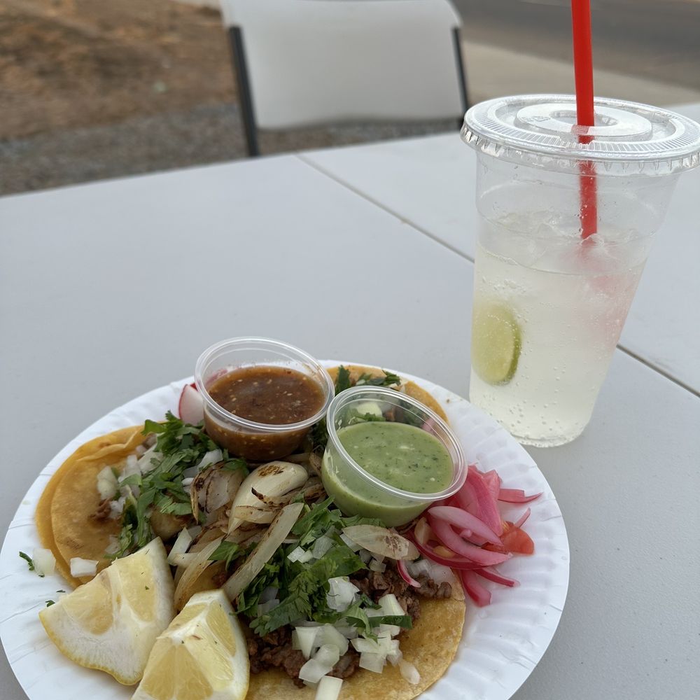 Tacos El Wacho - Tripa Tacos, Asada Tacos and Agua Rusa yummy! - Tacos Near Me - Fresno, California