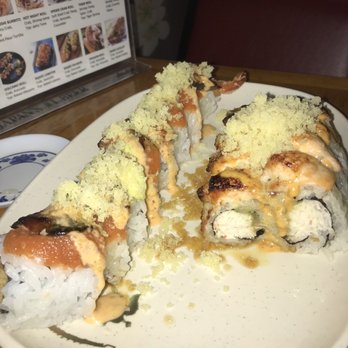 Super Sushi - Left side: super sushi.  Right side: baked salmon. - Japanese Near Me - Redlands, California