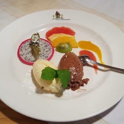 Villa Masianco - Mousse von weiser Schokolade und Nougat . Einfach traumhaft