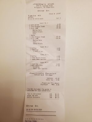 Menu photo 1 Cheddar's Scratch Kitchen Kingsport, TN