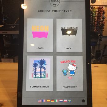 Levi’s Store - Personalization station - Women's Clothing Near Me - San Francisco, California