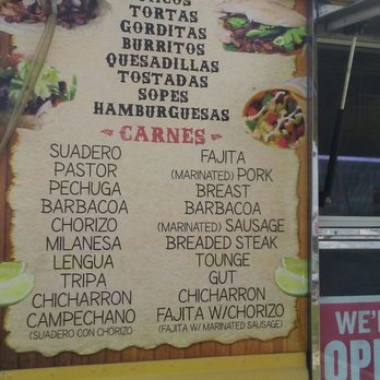 Taco Taxi - a menu on the side of the truck - Food Trucks Near Me Taco Taxi - a menu on the side of the truck - Food Trucks Near Me