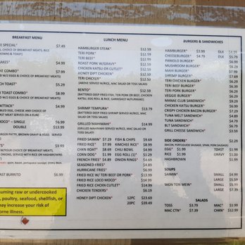 Mana'e Goods & Grindz - The menu as of (7-30-2020). - Hawaiian Near Me - Kaunakakai, Hawaii Mana'e Goods & Grindz - The menu as of (7-30-2020). - Hawaiian Near Me - Kaunakakai, Hawaii