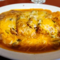 Chile releno plate, smothered in everything you can smothered something with.