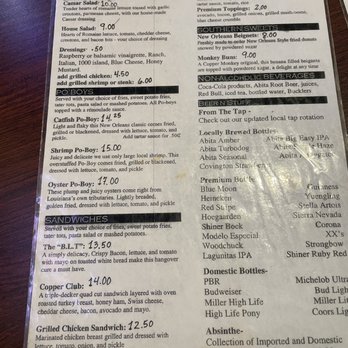Copper Monkey Grill - Menu - Dive Bars Near Me - New Orleans, Louisiana Copper Monkey Grill - Menu - Dive Bars Near Me - New Orleans, Louisiana