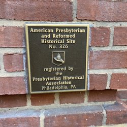 New York Ave Presbyterian Church - A sign, explaining that it's a historic site.
