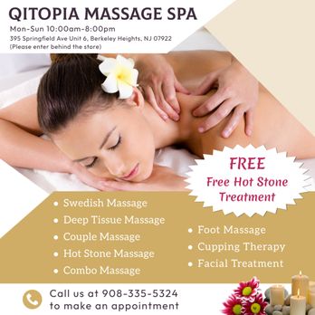 Qitopia Massage Spa - Walk-in & Appointment Welcome - Massage Therapy Near Me - Berkeley Heights, New Jersey Qitopia Massage Spa - Walk-in & Appointment Welcome - Massage Therapy Near Me - Berkeley Heights, New Jersey