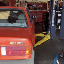 84 BMW 318i coming in for a power steering pump replacement.