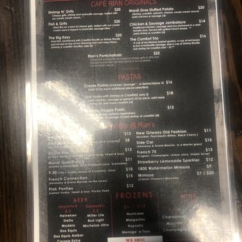 Cafe Rian Cajun Cafe - Menu - Cajun/Creole Near Me - Houston, Texas Cafe Rian Cajun Cafe - Menu - Cajun/Creole Near Me - Houston, Texas