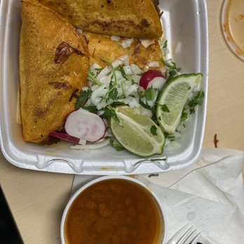 El Cabo Pepe's - Pepe's Red Tacos - Tacos Dorados with consume - Tacos Near Me - Pasadena, California