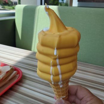 Dairi-O - First butterscotch dipped cone! A glorious work of art. First visit, July 2021. - American Near Me - Mooresville, North Carolina