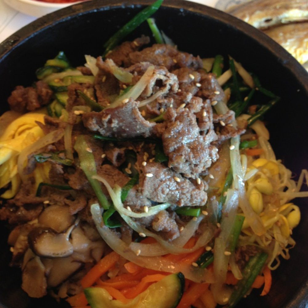 Tofu Kitchen - Hot stone bowl beef bibimbap - Korean Near Me - Johns Creek, Georgia Tofu Kitchen - Hot stone bowl beef bibimbap - Korean Near Me - Johns Creek, Georgia