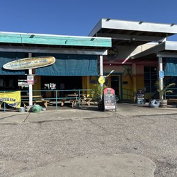 Exterior outside entrance of Huli Huli Hut - Galveston, Texas Exterior outside entrance of Huli Huli Hut - Galveston, Texas