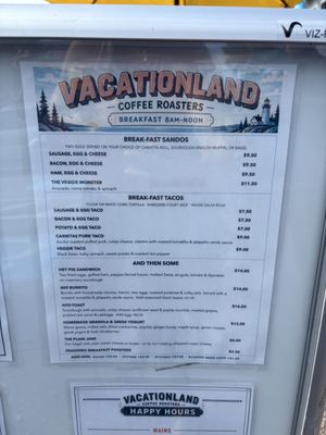 Menu photo 1 Vacationland Coffee Roasters Southwest Harbor, ME Menu photo 1 Vacationland Coffee Roasters Southwest Harbor, ME
