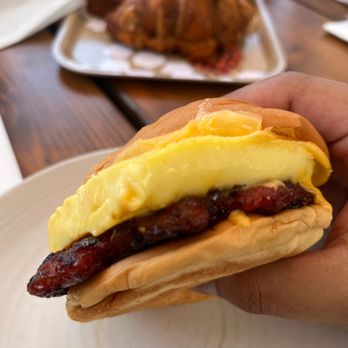 Kasama - Longanisa breakfast sandwich!! - Filipino Near Me - Chicago, Illinois