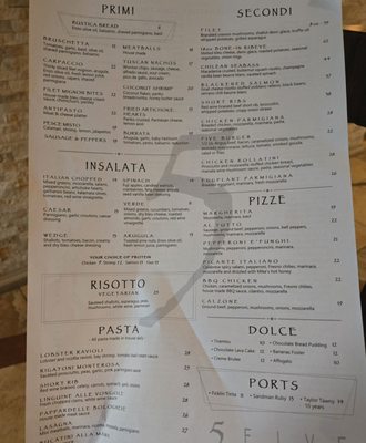 Menu photo 1 Five Restaurant Fresno, CA