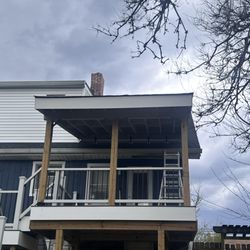 Weigers Contracting - Upper Bertha deck with completed roof
