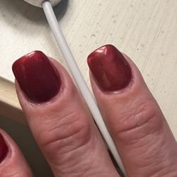 Oviedo Nails Spa - Gel around the cuticles and gel polish not smooth