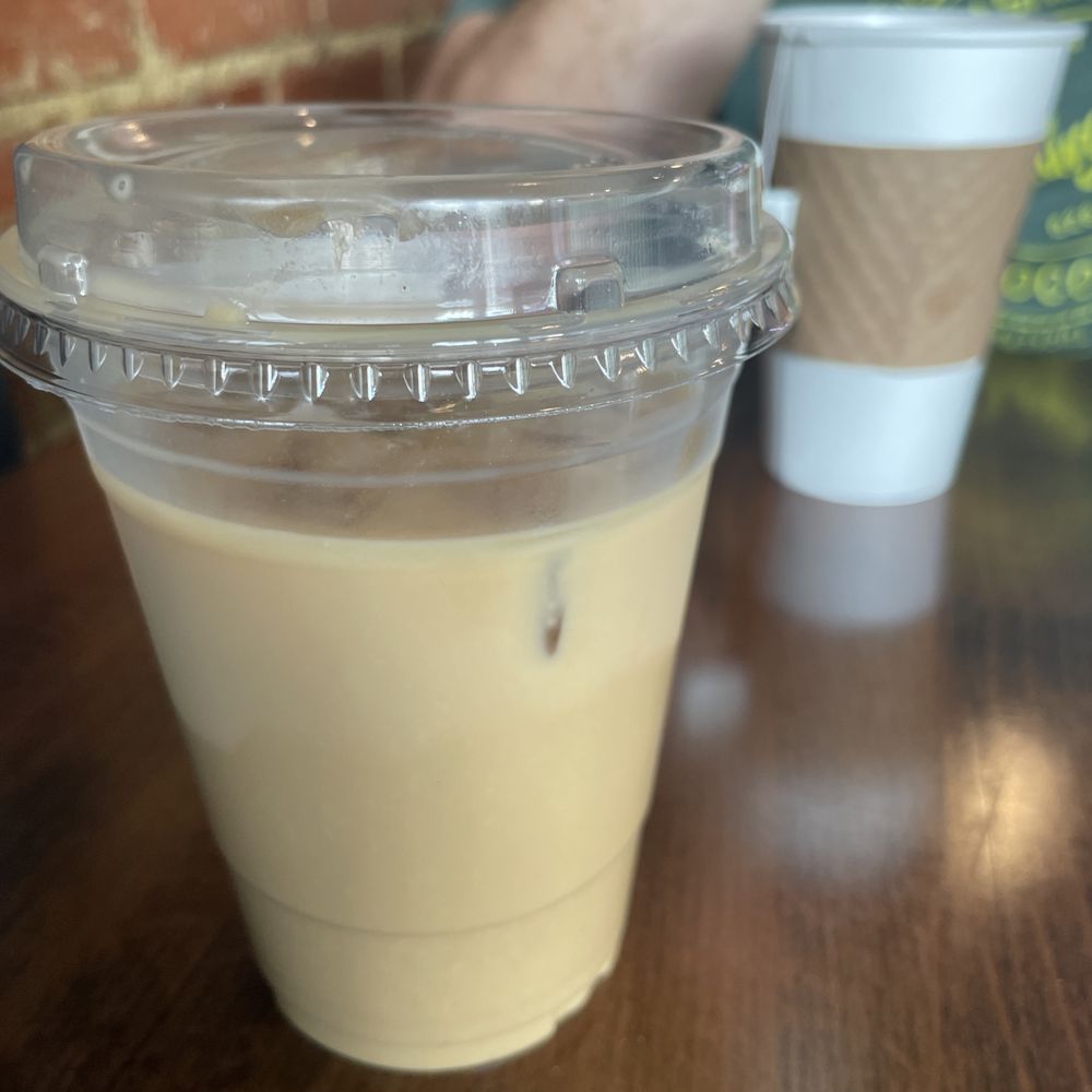 Oak milk iced latte Oak milk iced latte