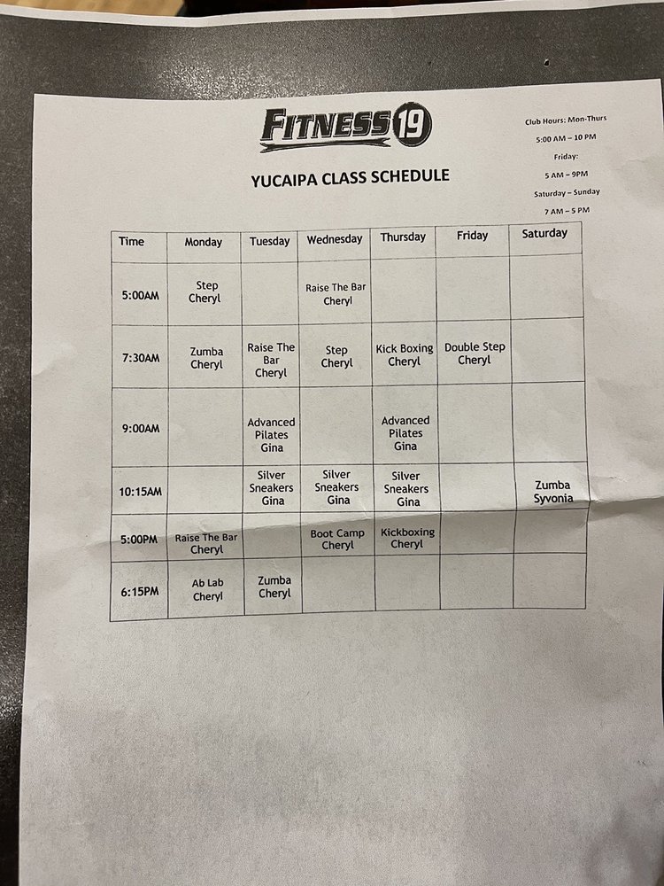 FITNESS 19 Updated October 2024 32 Photos & 109 Reviews 34448