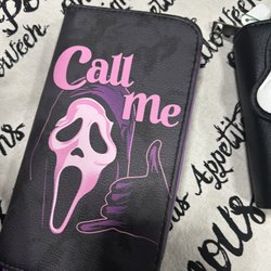 Spooks And Glitter Bootique - Ghost Face Wallet, great quality! An amazing amount of card space!