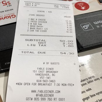 Fable Diner - Diners Near Me - Vancouver, British Columbia Fable Diner - Diners Near Me - Vancouver, British Columbia