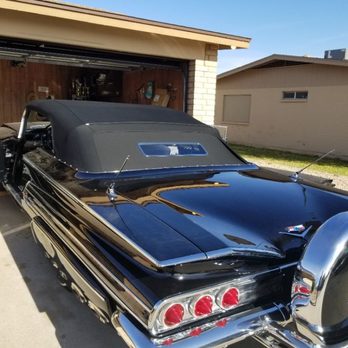 Precision Mobile Auto Tops - 1960 Chevrolet impala convertible top installation - Auto Upholstery Near Me - Phoenix, Arizona Precision Mobile Auto Tops - 1960 Chevrolet impala convertible top installation - Auto Upholstery Near Me - Phoenix, Arizona