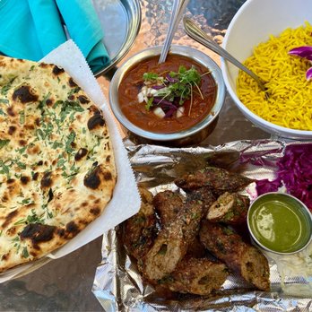 Apna Indian Kitchen - Garlic Naan, Punjabi Chole, Basmati Rice, Spicy Indian Sausage (Lamb Seekh Kebab) - Indian Near Me - Santa Barbara, California Apna Indian Kitchen - Garlic Naan, Punjabi Chole, Basmati Rice, Spicy Indian Sausage (Lamb Seekh Kebab) - Indian Near Me - Santa Barbara, California