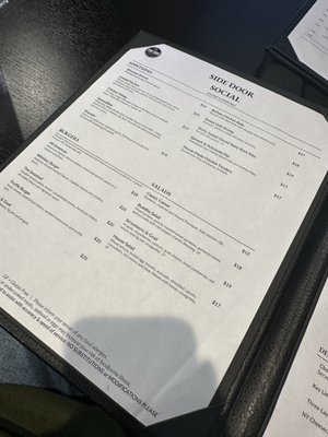 Menu photo 1 Side Door Social Middle Island, NY